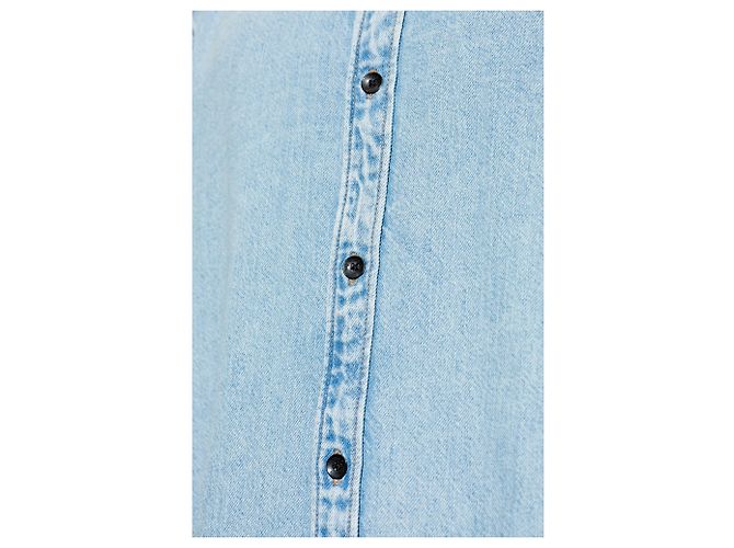 Rag & Bone Jeanshemd blau Baumwolle Lyocell - Ansicht 5