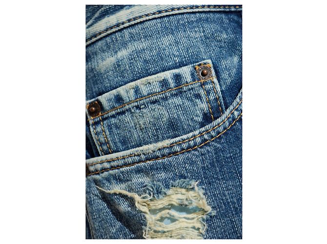 Jeans Bro Dsquared2 Blu in Cotone Carrot Fit - vista 5