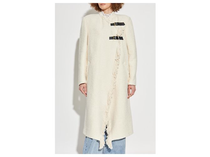 Isabel Marant Abrigo Gameia de algodón crema - vista 3