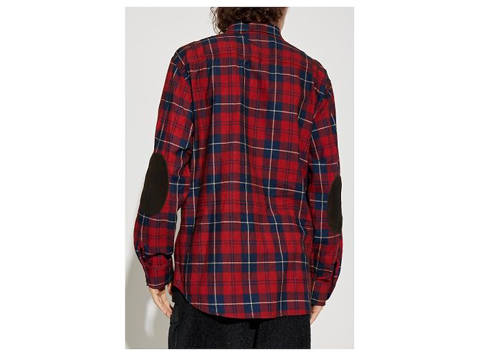 Dsquared2 Karohemd aus roter Baumwollflanell - Ansicht 4