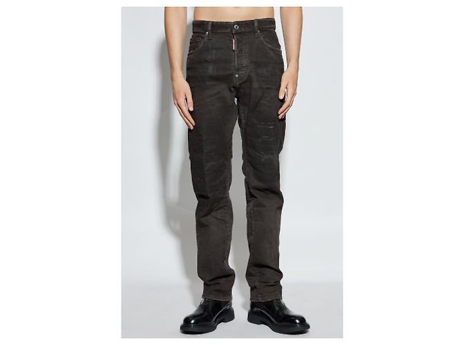 Jeans 642 Dsquared2 Taglio Carrot Grigio - vista 3