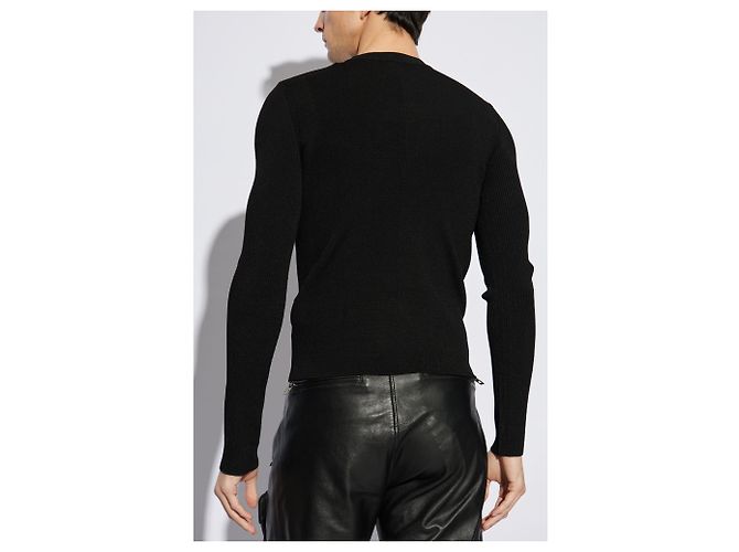 Diesel K-ZACKARY Pullover schwarz Rippstrick - Ansicht 4