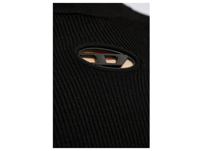 Diesel K-ZACKARY Pullover schwarz Rippstrick - Ansicht 5