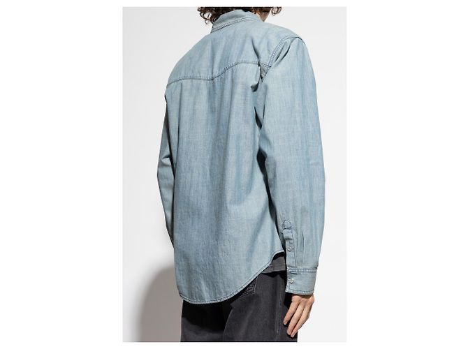 Camicia in denim blu Vasco Isabel Marant - vista 4