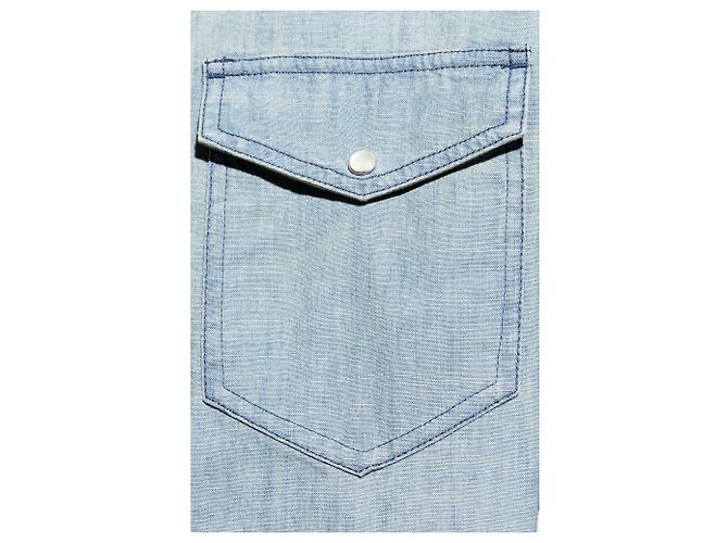 Camicia in denim blu Vasco Isabel Marant - vista 5