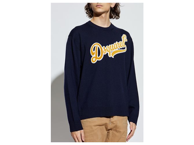 Dsquared2 Wool sweater with logo - view 3