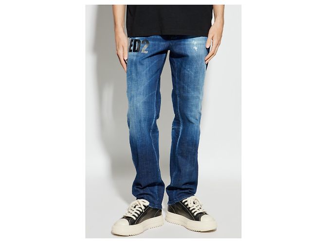 Jeans 642 Dsquared2 Azul Marino Algodón - vista 3