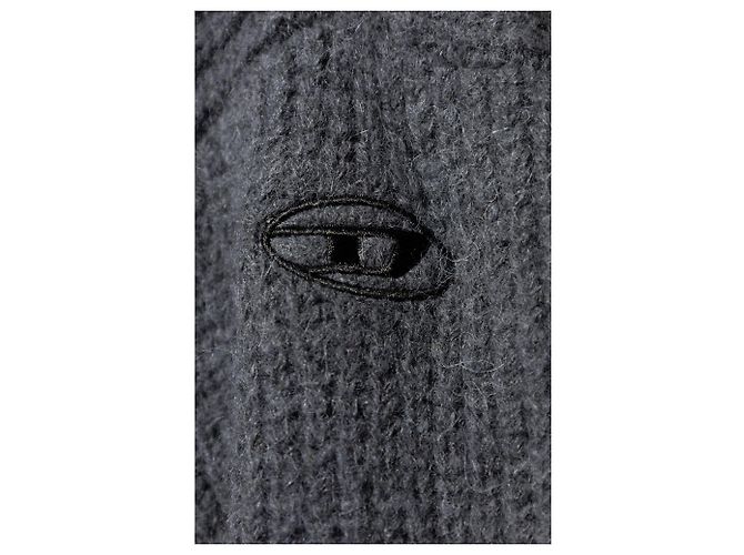 Diesel K-LOLLO-TN Pullover Grau Wolle - Ansicht 5
