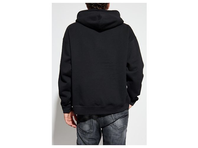 Felpa Dsquared2 X Vaquera Nera in Cotone - vista 4