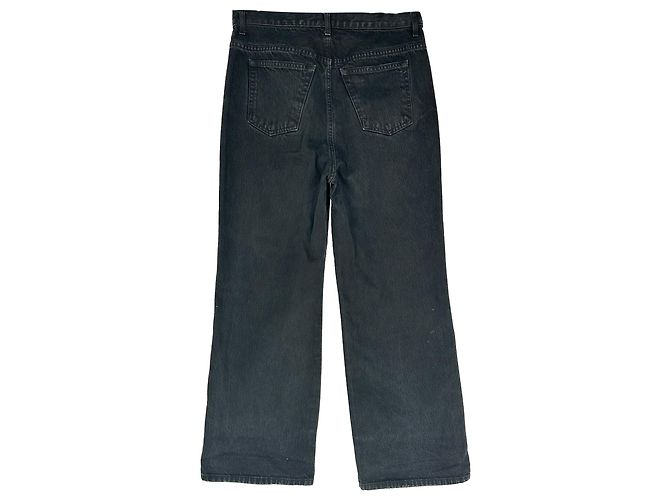 Vaqueros Wide-Leg Khaite en algodón negro - vista 2