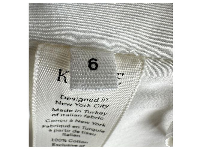 Blouse Khaite Kai à manches bouffantes en coton blanc - vue 4