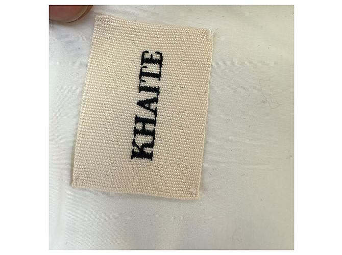 Blouse Khaite Kai à manches bouffantes en coton blanc - vue 9