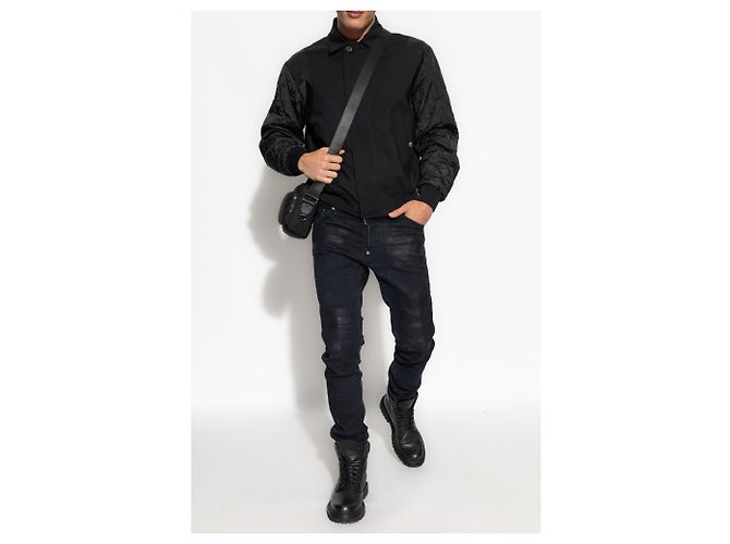 Dsquared2 Woll-Bomberjacke Schwarz - Ansicht 2