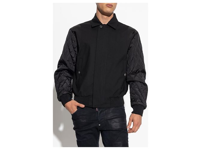 Dsquared2 Woll-Bomberjacke Schwarz - Ansicht 3