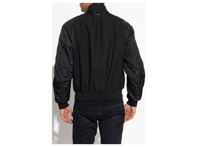 Dsquared2 Woll-Bomberjacke Schwarz - Ansicht 4