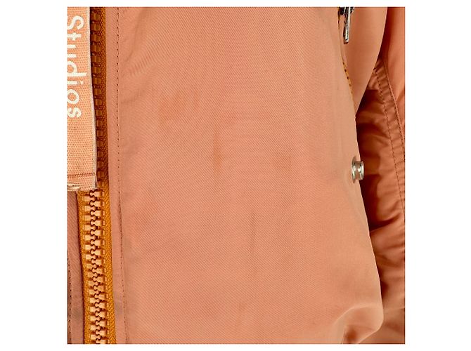Acne Studios Clea Bomberjacke aus rosa Nylon - Ansicht 2