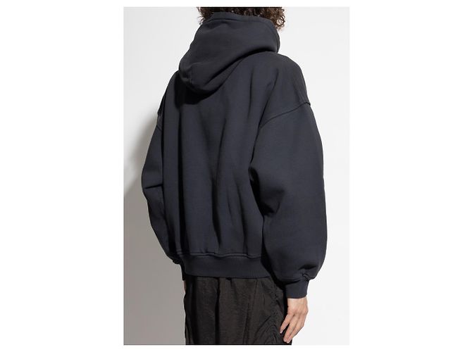 Autre Marque Rhude Logo Sweatshirt Schwarz Baumwolle - Ansicht 4