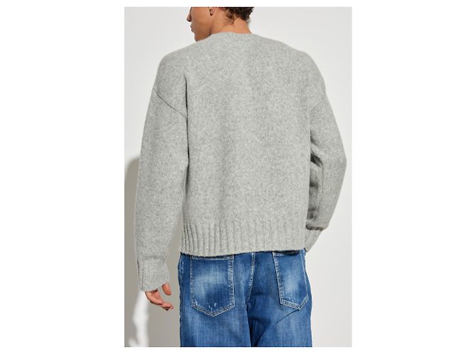 Pull en laine gris Dsquared2 - vue 4