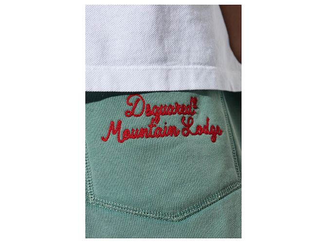 Dsquared2 Sweatshorts aus grüner Baumwolle - Ansicht 5
