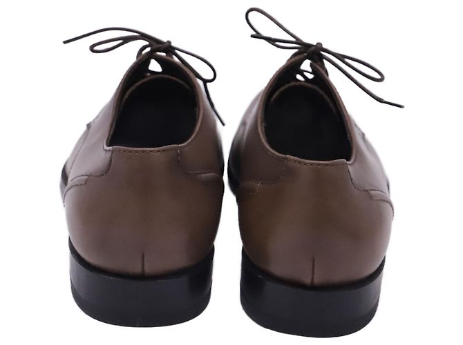 Autre Marque Scarpe Derby stringate Zegna in pelle marrone - vista 5