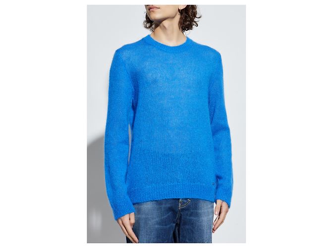 Dsquared2 Blue Mohair Wool Sweater - view 3