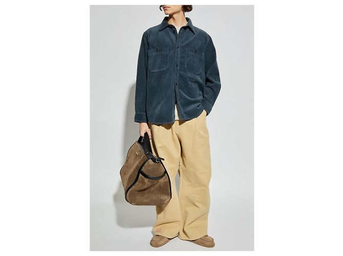 Camicia Isabel Marant Nario in velluto a coste blu - vista 2