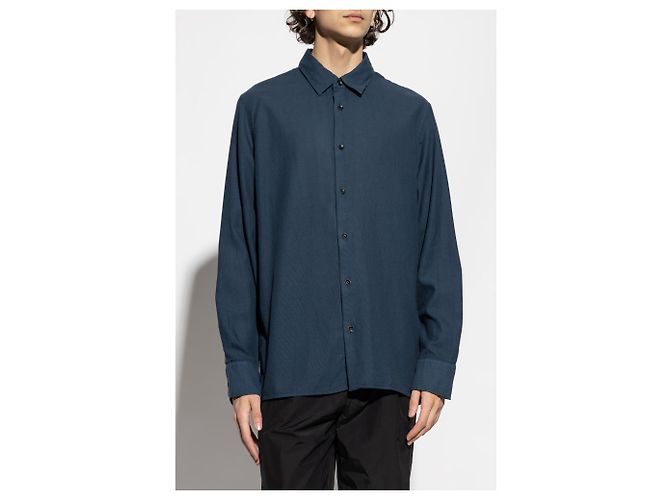 Camicia Rag & Bone in cotone blu navy - vista 3