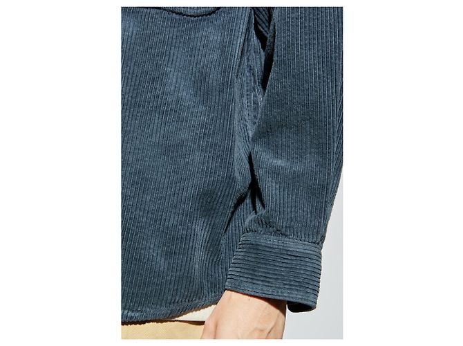 Camicia Nario Isabel Marant in velluto a coste blu - vista 5