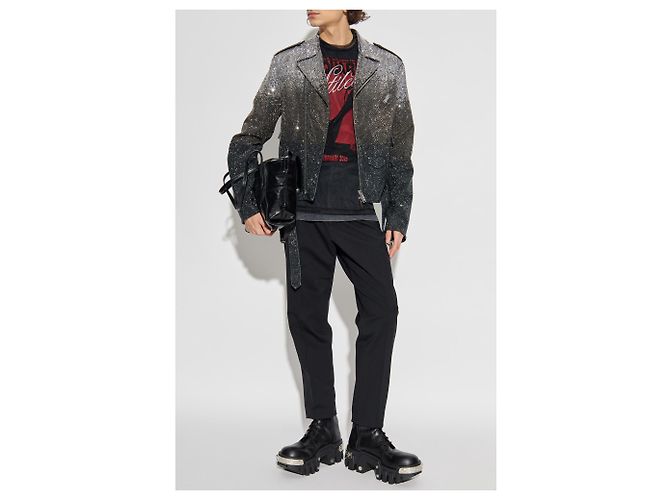 Dsquared2 Stiletto T-Shirt Grau Baumwolle - Ansicht 2