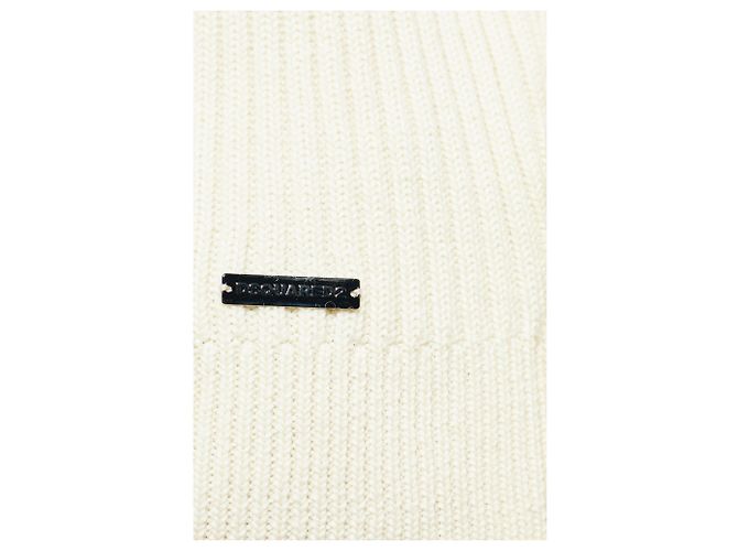 Dsquared2 Wollpullover Rundhals Creme - Ansicht 5