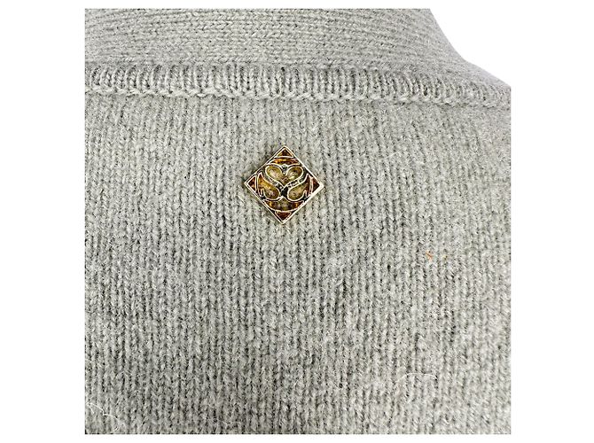 Sandro Happy Cropped Cardigan aus Wolle in Olive - Ansicht 4