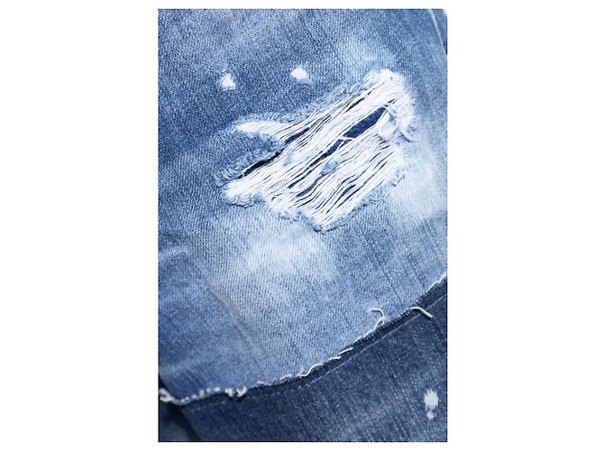 Dsquared2 Big Brother Jeans Denim Blau Patchwork - Ansicht 5