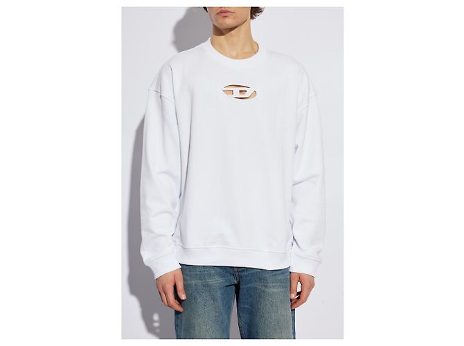Diesel S-BOXT-OD Sweatshirt Weiß Baumwolle - Ansicht 3