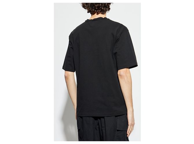 T-shirt nera in cotone con logo ICON Dsquared2 - vista 4