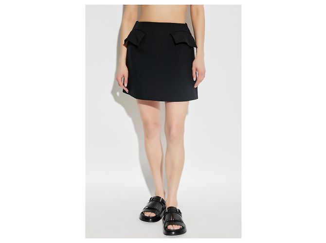 Alexander McQueen Wollrock Schwarz - Ansicht 3