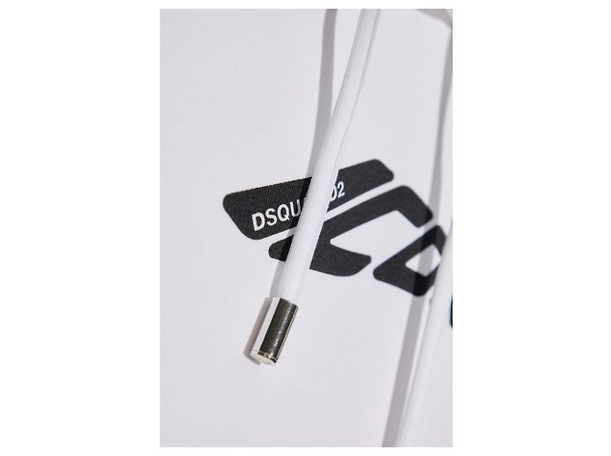 Dsquared2 Hoodie Weiß Baumwolle - Ansicht 5