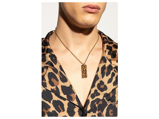 Versace Collana con pendente logo - vista 2