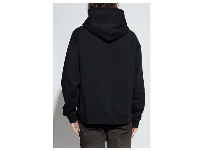 Felpa con cappuccio Dsquared2 con logo nera in cotone - vista 4