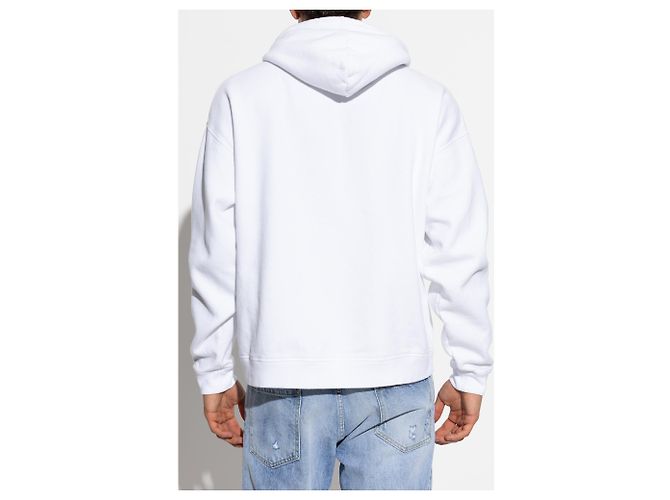 Dsquared2 Hoodie weiß aus Baumwolle - Ansicht 4