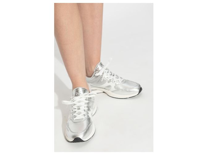 Baskets Michael Kors Riley Argent en Cuir - vue 2