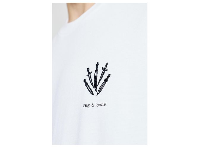Rag & Bone Baumwoll-T-Shirt mit Logo - Ansicht 5