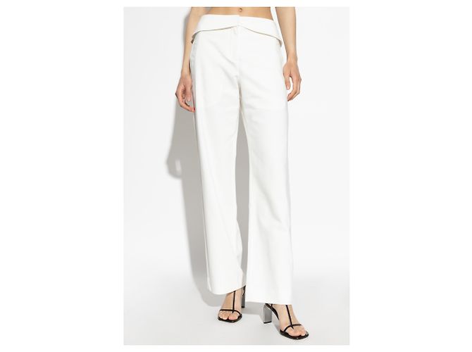 Pantalones Iro Zinia blancos de algodón - vista 3