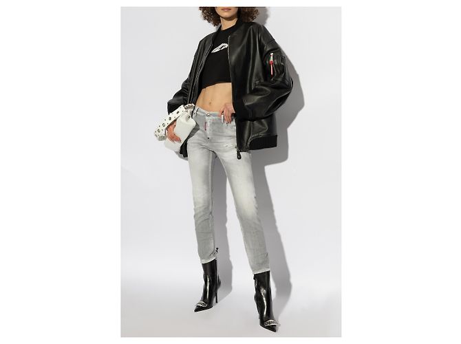 Dsquared2 Top cropped sem mangas - vista 2