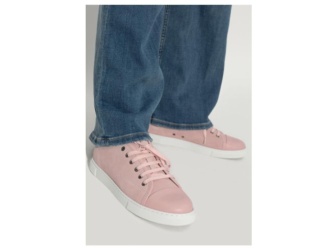 Sneakers Lanvin in pelle rosa - vista 2