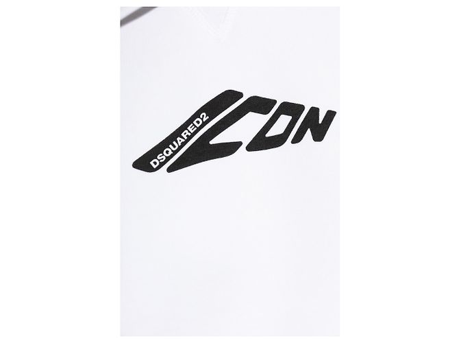Sudadera con capucha blanca Dsquared2 de algodón - vista 5