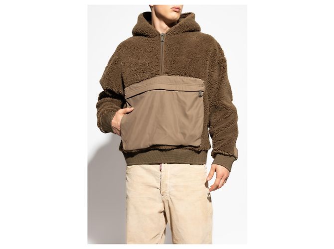 Dsquared2 Kapuzenpullover aus Fleece in Braun - Ansicht 3