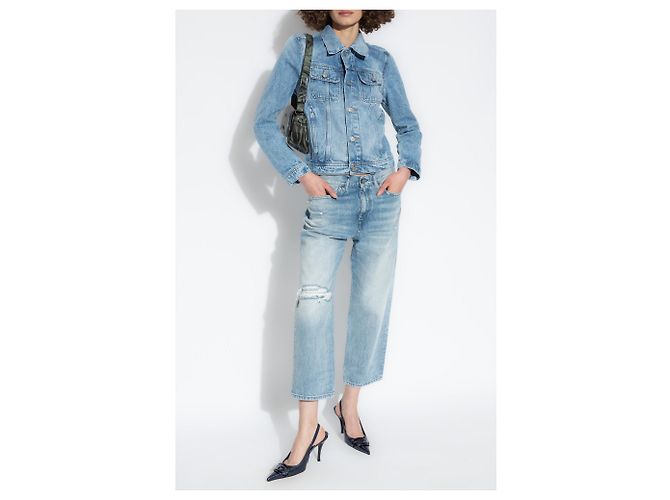 Diesel DE-BONNY Jeansjacke hellblau - Ansicht 2
