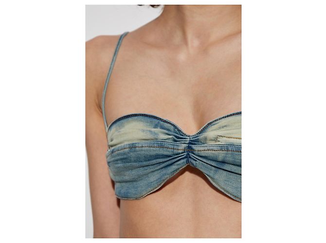 Top de denim Diesel DE-OUCHY-S azul - vista 5