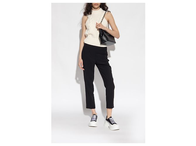 Sneakers platform Alexander McQueen nere - vista 3