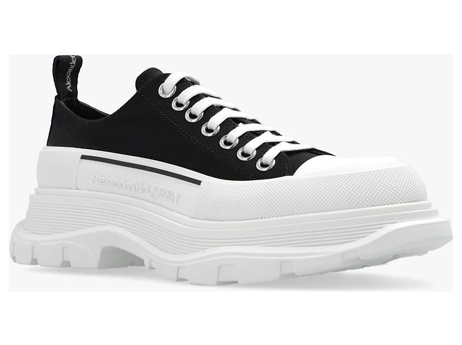 Sneakers platform Alexander McQueen nere - vista 4